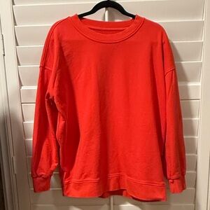 Lululemon Classic Red Crewneck Sweatshirt